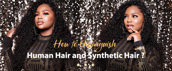 How to Distinguish human hair and synthetic hair ?