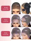Glueless Reddish Brown Light Yaki Straight Hair Pre Max Pull Go Drawstring Lace Frontal Wig