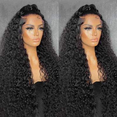 Jerry Curly 360 Transparent Lace Wigs Pre Plucked With Baby Hair Human Hair Wigs - Kisslove Hair