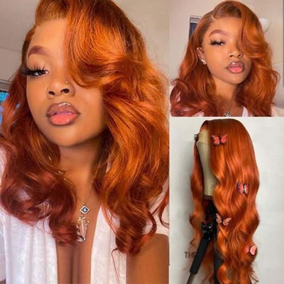 Ginger Hair Colored Wig 3D Body Wave HD Lace Front Wigs - Kisslove Hair