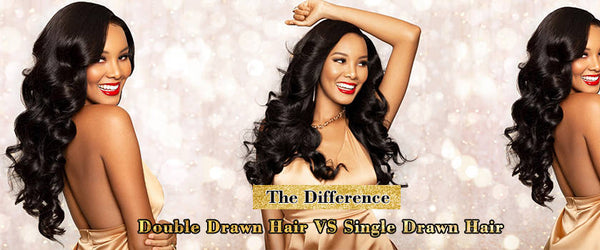 the double drawn wig VS single drawn wig