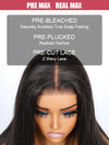 Bye Bye Knots Glueless 10x6 Parting Max Lace Closure Kinky Curly Human Hair Wig With Elastic Drawsting