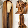 [Wear & Go] Air Wig Highlight P4/27 13x4 Lace Wigs 14A Straight Virgin Hair