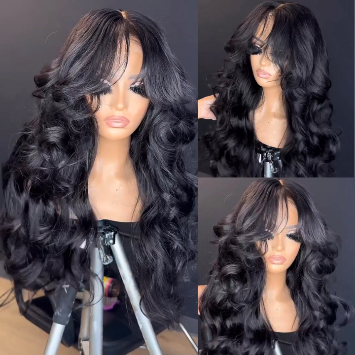 Custom Hairstyle - Layered & Curtain Bangs