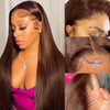 Kisslove Pre-Everything Chocolate Brown Wig 360 Lace Wig Straight Human Hair Wigs - KissLove Hair