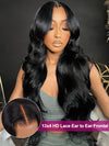 Pre-Bleached Knots Body Wave 13x4 HD Full Lace Frontal Wig Upgrade Ready to Go Wigs - KissLove Hair