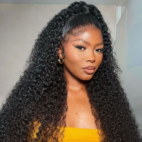 [Wear &amp; Go] Air Wig Jerry Curly 13x4 Lace Wigs 14A Cheveux Vierges