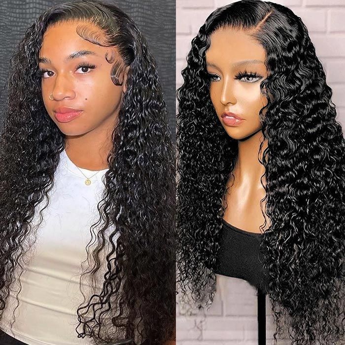 [Wear &amp; Go] Perruque Air Deep Curly 13x4 Lace Wigs 14A Cheveux Vierges