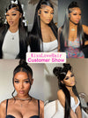 Kisslove Beginner Friendly Snug Fit 360 Lace Frontal Wig Bone Straight Hair Wigs With Invisi-Drawstring - Kisslove Hair