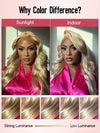 [Flash Sale] Ash Blonde Hair 13x4 Transparent Lace Front Wig 250% Density