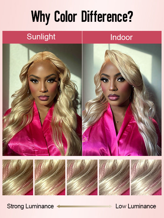 [Vente flash] Cheveux blonds cendrés 13x4 HD Lace Front perruques de cheveux humains