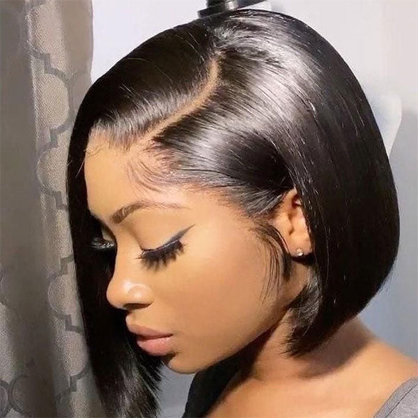 [Flash Deal] Short Bob Wig Glueless Lace Wig 100% Human Hair