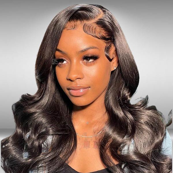 13*4 HD Lace Frontal With Bundles Body Wave 12A Brazilian Virgin Human Hair Weave - KissLove Hair
