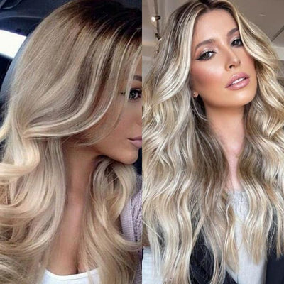 5x5-HD-Transparent-Lace-wigs-blonde-balayage-on-brown-Body-Wave-Wigs