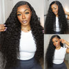 Pre-bleached Tiny Knots 13x4 Lace Frontal Wig Water Wave Human Hair Wigs