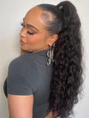 Invisi Drawstring Cap Water Wave Ponytail Extension 100% Human Hair Extensions