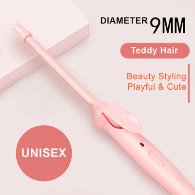 9mm Thin Curling Wand Hair Curler, 3/8 Small Barrel Skinny Hair Curling Iron - KissLove Hair