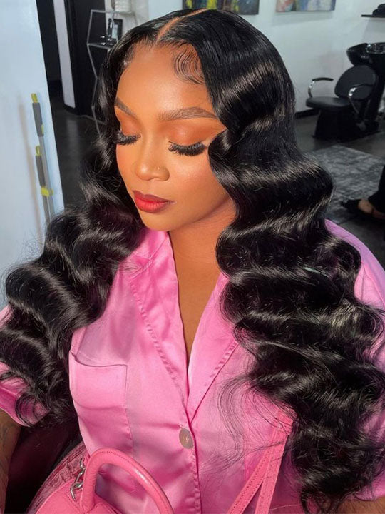 Upgrade Easi-Drawstring 13x6 Lace Frontal Wig Ready to Wear Glueless Loose Deep Wave Wigs - KissLove Hair