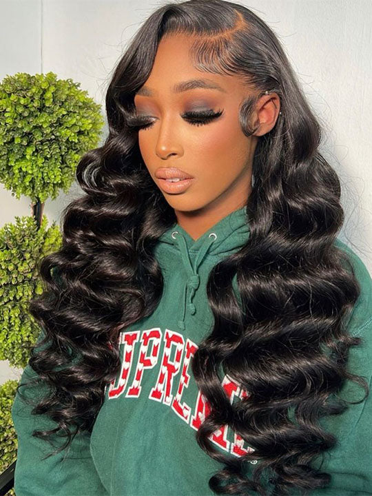 Upgrade Easi-Drawstring 13x6 Lace Frontal Wig Ready to Wear Glueless Loose Deep Wave Wigs - KissLove Hair