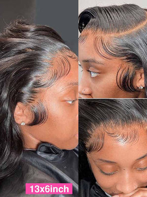 Upgrade Easi-Drawstring 13x6 Lace Frontal Wig Ready to Wear Glueless Loose Deep Wave Wigs - KissLove Hair
