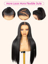 Kisslove Beginner Friendly Snug Fit 360 Lace Frontal Wig Bone Straight Hair Wigs With Invisi-Drawstring - Kisslove Hair