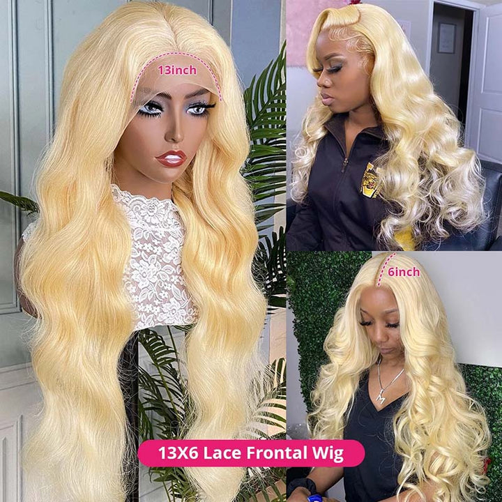 BOGO Honey Blonde Hair 5x5 13x4 13x6 HD Lace Front Human Hair Wigs 180% Density