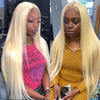 5*5 6*6 HD Lace Wigs 613 Blonde Hair Straight Brazilian Virgin Human Hair Wigs - Kisslove Hair