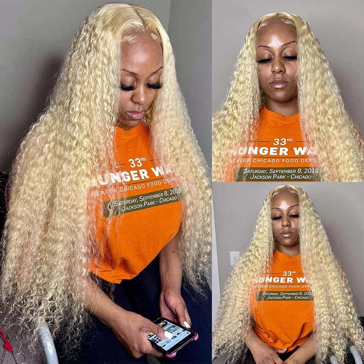 BOGO Honey Blonde Hair 5x5 13x4 13x6 HD Lace Front Human Hair Wigs 180% Density