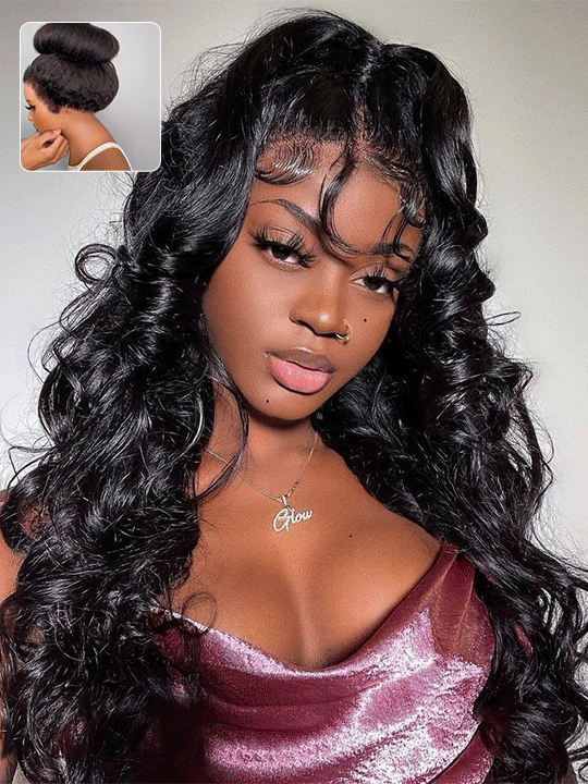 Kisslove Hair Body Wave Invisi-Drawstring 360 Lace Wig Pre Everything Glueless Lace Frontal Wigs - KissLove Hair