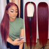 [Air Wig] 99J Burgundy 13x4 Lace Wig Straight Human Hair