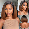 BOGO Yaki Straight Bob Wig 5x5/6x4.5/10x6 Lace Front Wig Ombre Brown Highlight Wigs