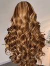 Honey Blonde Highlights 3D Body Wave Wig 5x5 13x4 13x6 Full Lace Frontal Human Hair Wigs - KissLove Hair