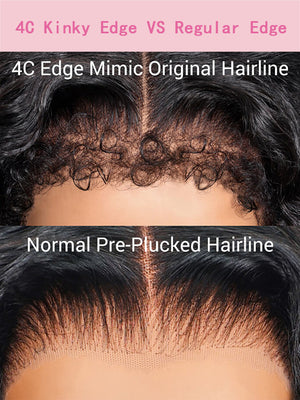 BOGO Invisi-Drawstring Kinky Curly Hair 360 Lace Wig Glueless Pre Everything Lace Wigs - KissLove Hair