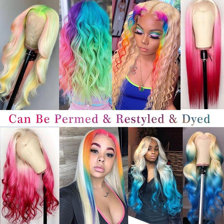 BOGO Honey Blonde Hair 5x5 13x4 13x6 HD Lace Front Human Hair Wigs 180% Density
