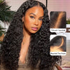 Pre-bleached Tiny Knots 13x4 Lace Frontal Wig Water Wave Human Hair Wigs