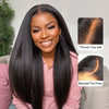 Pre-bleached Tiny Knots 13x4 Lace Frontal Wig Yaki Straight Human Hair Wigs