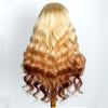 Blonde Brown Ombre Wig 3D Body Wave 13x4 HD Lace Frontal Human Hair Wigs - KissLove Hair