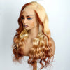 Blonde Brown Ombre Wig 3D Body Wave 13x4 HD Lace Frontal Human Hair Wigs - KissLove Hair