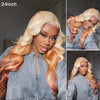 Blonde Brown Ombre Wig 3D Body Wave 13x4 HD Lace Frontal Human Hair Wigs - KissLove Hair