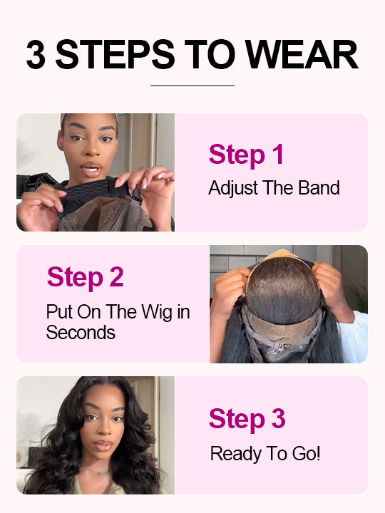 [Wear & Go] Pre-Everything Glueless 5x5/6x4.5/10x6 HD Lace Wig 3D Body Wave Virgin Human Hair - Kisslove Hair