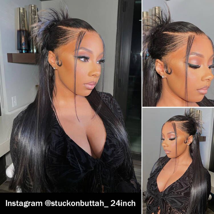 [Flash Sale] 13x4 HD Lace Frontal Wig Silky Straight Virgin Human Hair Wigs - KissLove Hair
