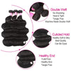 Body Wave Human Hair 3 Bundles With 4x4 Lace Closure 10A Brazilian Hair Weave - KissLove Hair