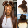 Kisslove Pre-Everything Chocolate Brown Wig 360 Lace Wig Straight Human Hair Wigs - KissLove Hair