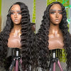 Crimped Hair 5*5 HD Lace Wig Loose Deep Wave 14A Brazilian Virgin Human Hair Wigs - Kisslove Hair