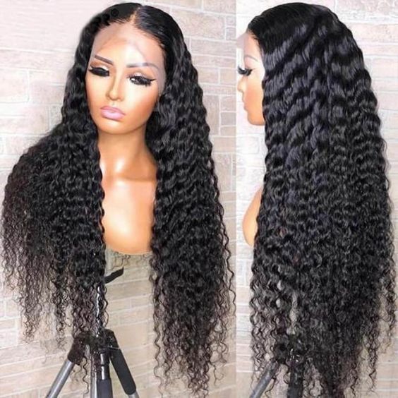 [Wear &amp; Go] Perruque Air Deep Curly 13x4 Lace Wigs 14A Cheveux Vierges