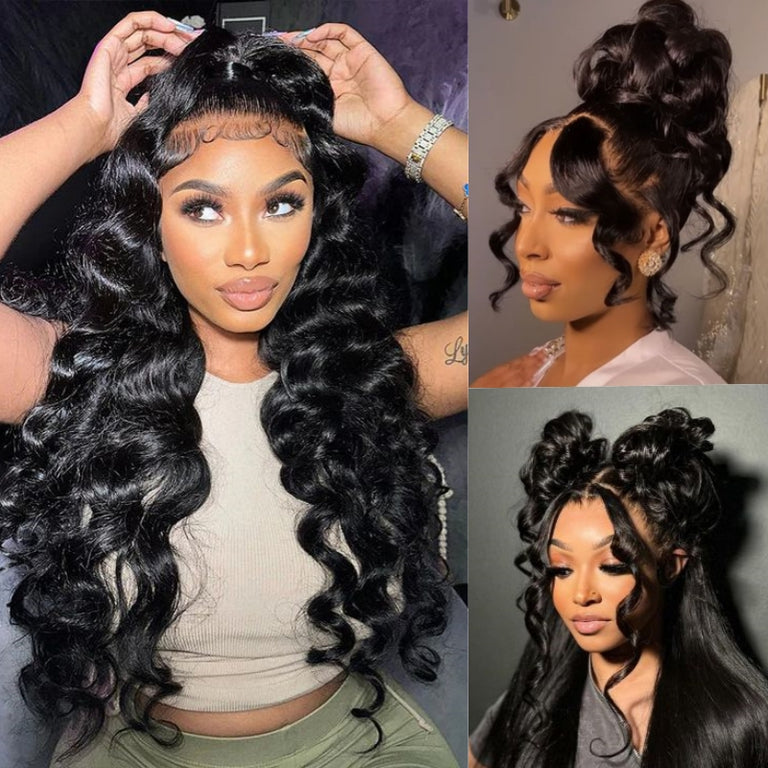 [Flash Deal] Pre-Everything 360 Lace Wig 3D Body Wave / Water Wave / Kinky Straight 100% Human Hair
