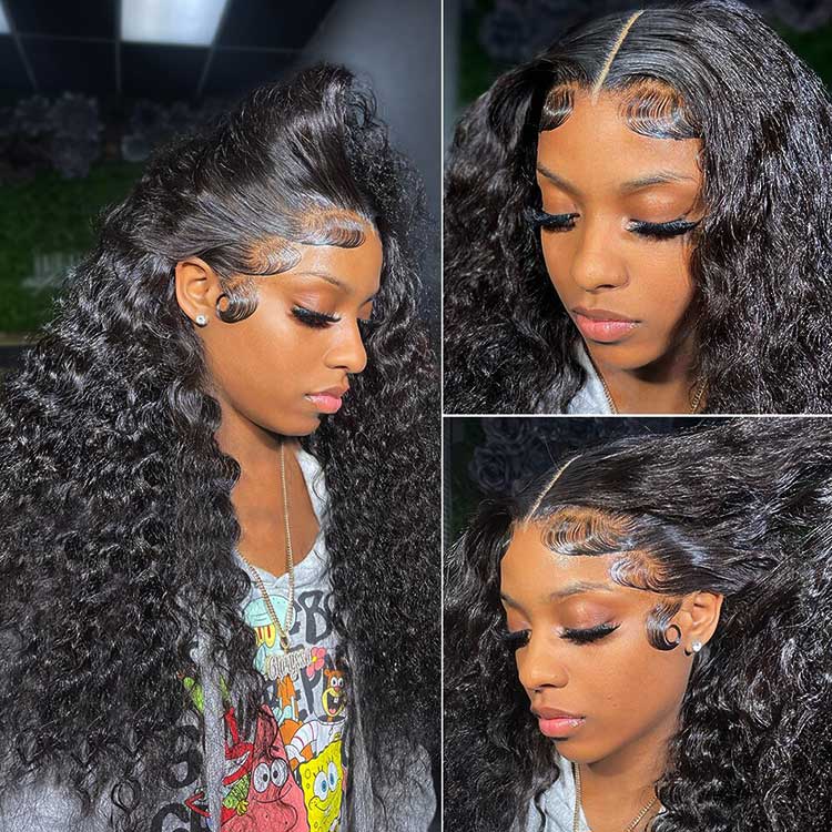 [Flash Deal] Pre-Everything 360 Lace Wig 3D Body Wave / Water Wave / Kinky Straight 100% Human Hair