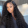 Pre-bleached Tiny Knots 13x4 Lace Frontal Wig Water Wave Human Hair Wigs