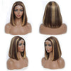 Highlight Bob Wig 5x5 Glueless Lace Wig Virgin Human Hair Wigs Straight Hair - KissLove Hair