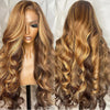 Full Lace Wig Highlight 3D Body Wave Human Hair Wigs - KissLove Hair